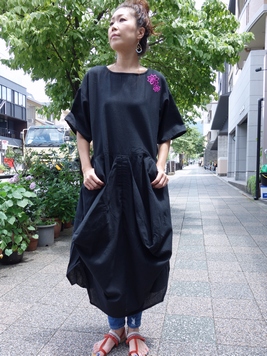 ナツモードワンピース 梟 通販 エスニック アジアン ナチュラル ファッション 服 雑貨