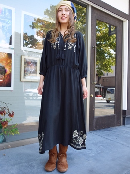 レオワンピース 梟 通販 エスニック アジアン ナチュラル ファッション 服 雑貨