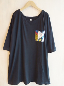アフリカンバティックハンドステッチTOP