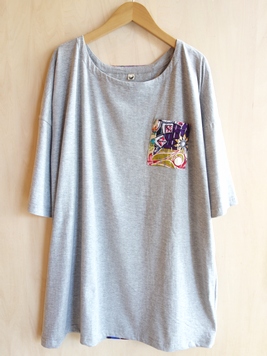アフリカンバティックハンドステッチTOP