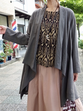 ドレープコットンスラブカーディガン