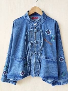 ディルバルデニム刺繍ジャケット