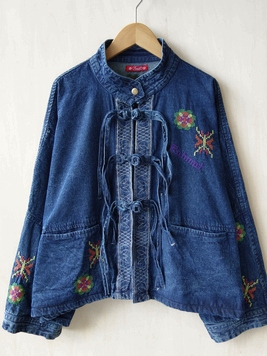 ディルバルデニム刺繍ジャケット