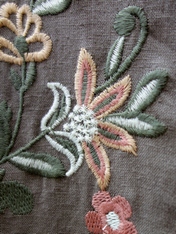 アンティークフラワー刺繍ブラウス