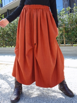 つまみタック変形スカート｜『梟』通販 エスニック/アジアン  