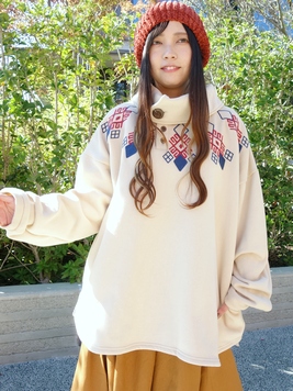 ジャウラ刺繍mTOP