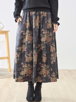 レトロフラワースカート