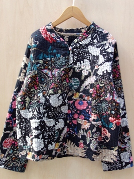 キルトパッチワークリバーシブルジャケット