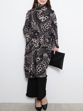 裏起毛フラトラチュニックワンピース