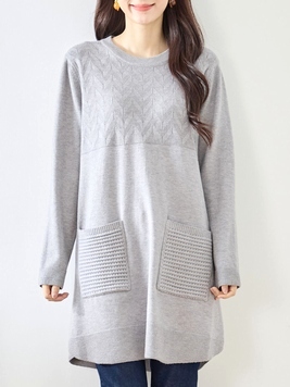 矢羽根ニットチュニック