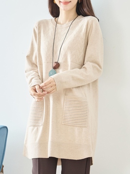 矢羽根ニットチュニック