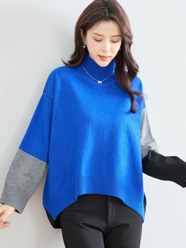 バイカラニットTOP