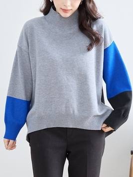 バイカラニットTOP