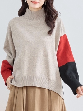 バイカラニットTOP