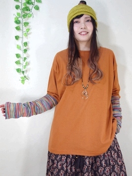 くしゅレイヤービッグカットソー