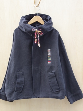 シルク紐のゲリ織りポッケドルマンジャケット