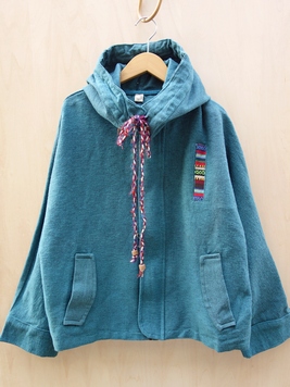 シルク紐のゲリ織りポッケドルマンジャケット