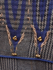 アラベスク刺繍シャツワンピース