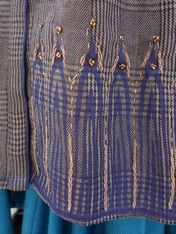 アラベスク刺繍シャツワンピース