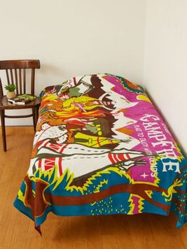 ホシフルモリベッドカバー 梟 通販 エスニック アジアン ナチュラル ファッション 服 雑貨